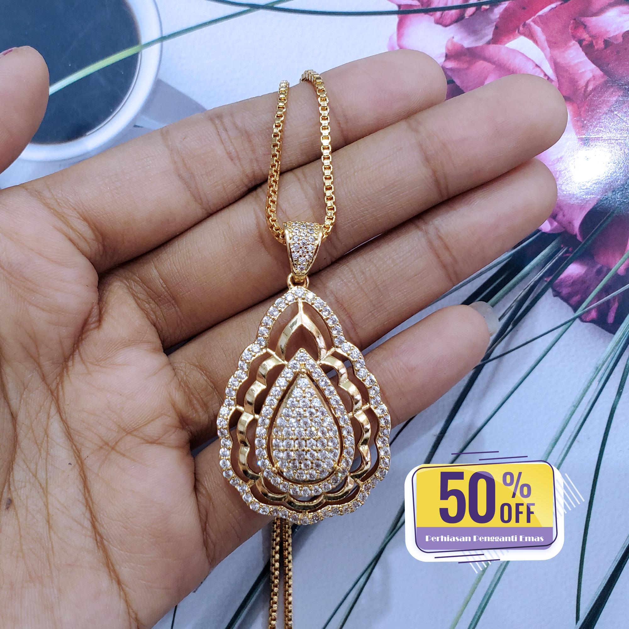 Perhiasan Pengganti Emas - Set Kalung Liontin Xuping Liontin Hagia Sophia 21 Perhiasan Pengganti Emas - Set Kalung Liontin Xuping Liontin Hagia Sophia 21