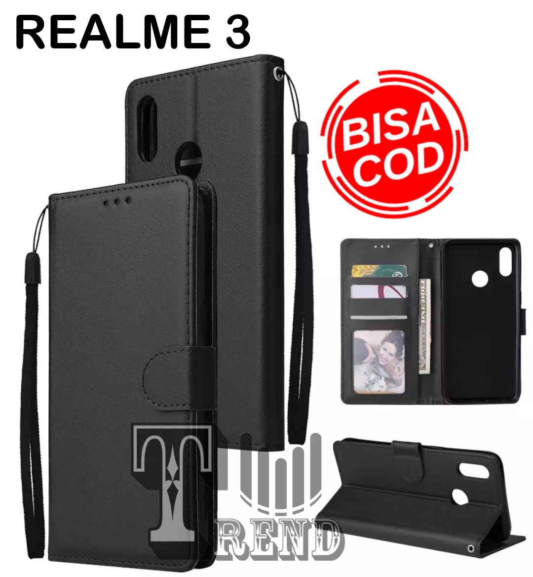 LEATHER CASE FLIP UNTUK REALME 3 -FLIP WALLET CASE KULIT REALME 3 - CASING DOMPET-FLIP COVER LEATHER-SARUNG BUKU HP LEATHER CASE FLIP UNTUK REALME 3 -FLIP WALLET CASE KULIT REALME 3 - CASING DOMPET-FLIP COVER LEATHER-SARUNG BUKU HP