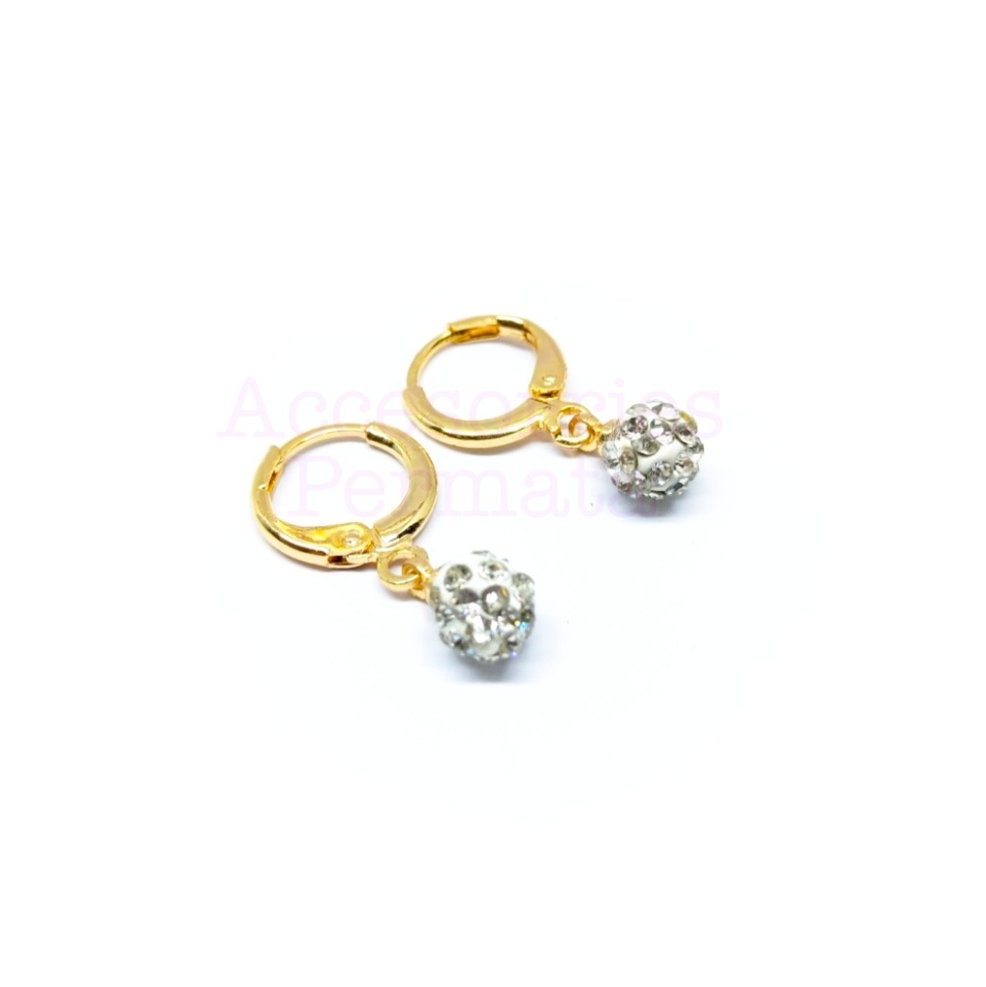 Anting Wanita Xuping Perhiasan Fashion Motif Disko Permata Xuping Gold Anting Wanita Xuping Perhiasan Fashion Motif Disko Permata Xuping Gold