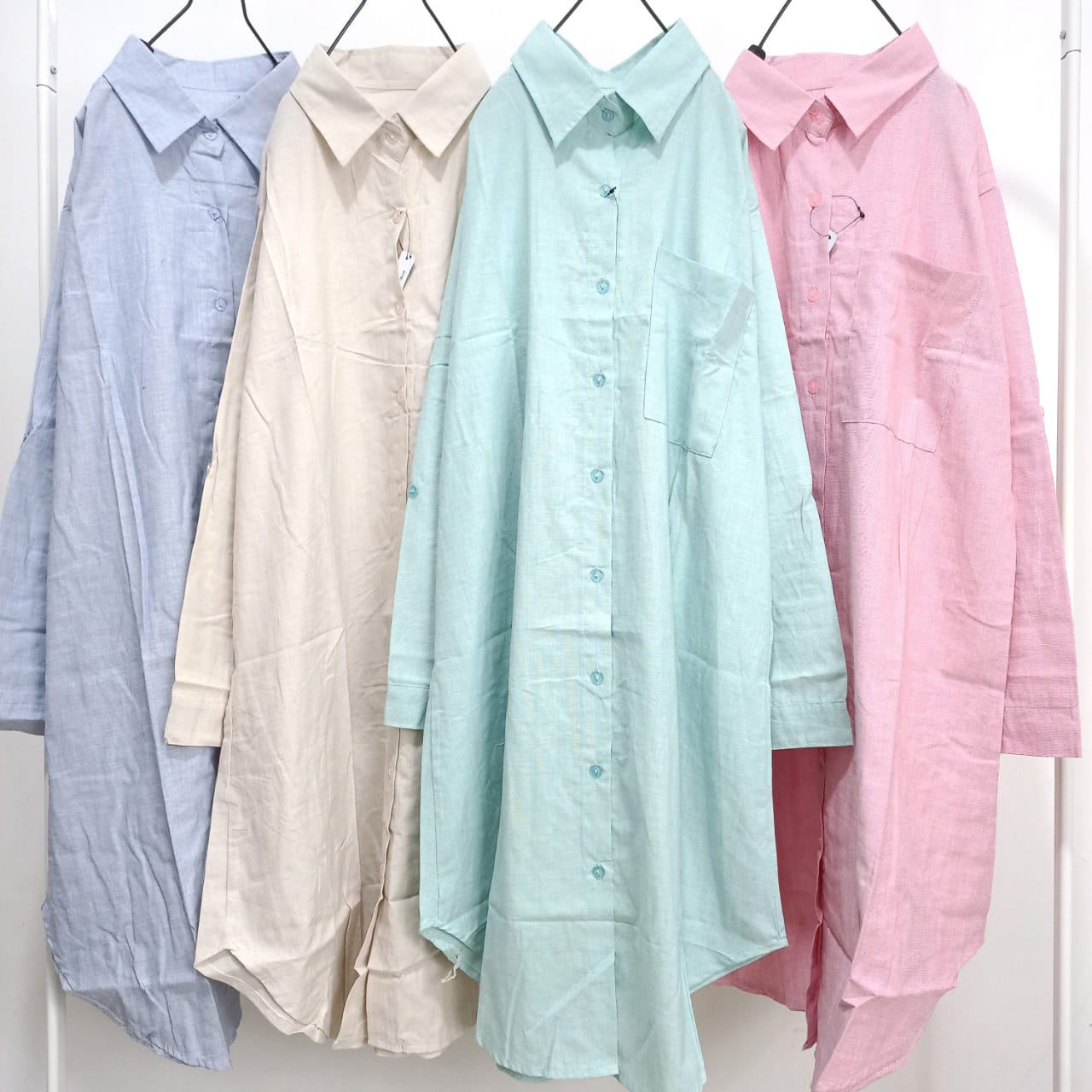 TUNIK KEMEJA JUMBO KATUN SIGRA POLOS 110 TUNIK KEMEJA JUMBO KATUN SIGRA POLOS 110
