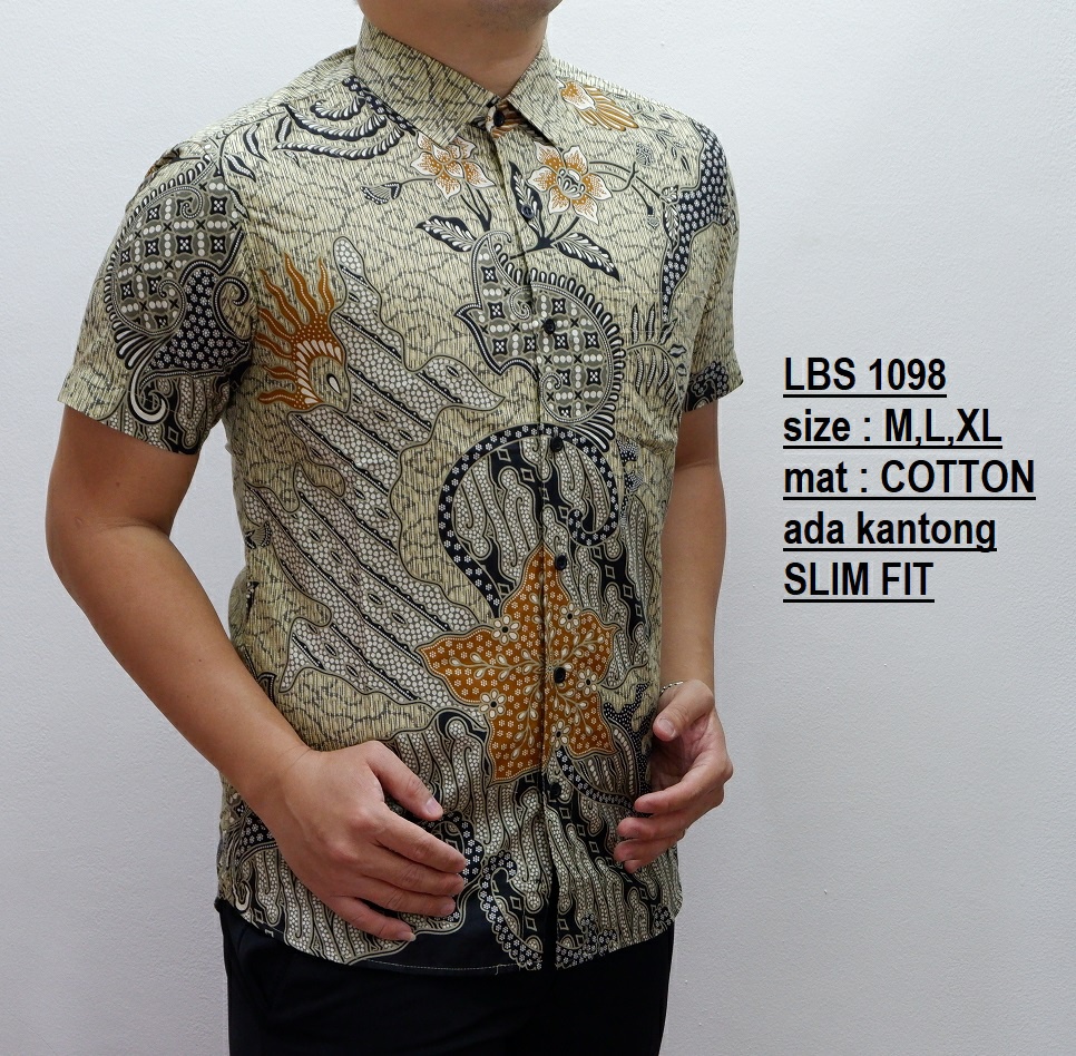 Batik Pria Slimfit Lengan Pendek Batik Slim Fit Best Seller Batik Pria Slimfit Lengan Pendek Batik Slim Fit Best Seller