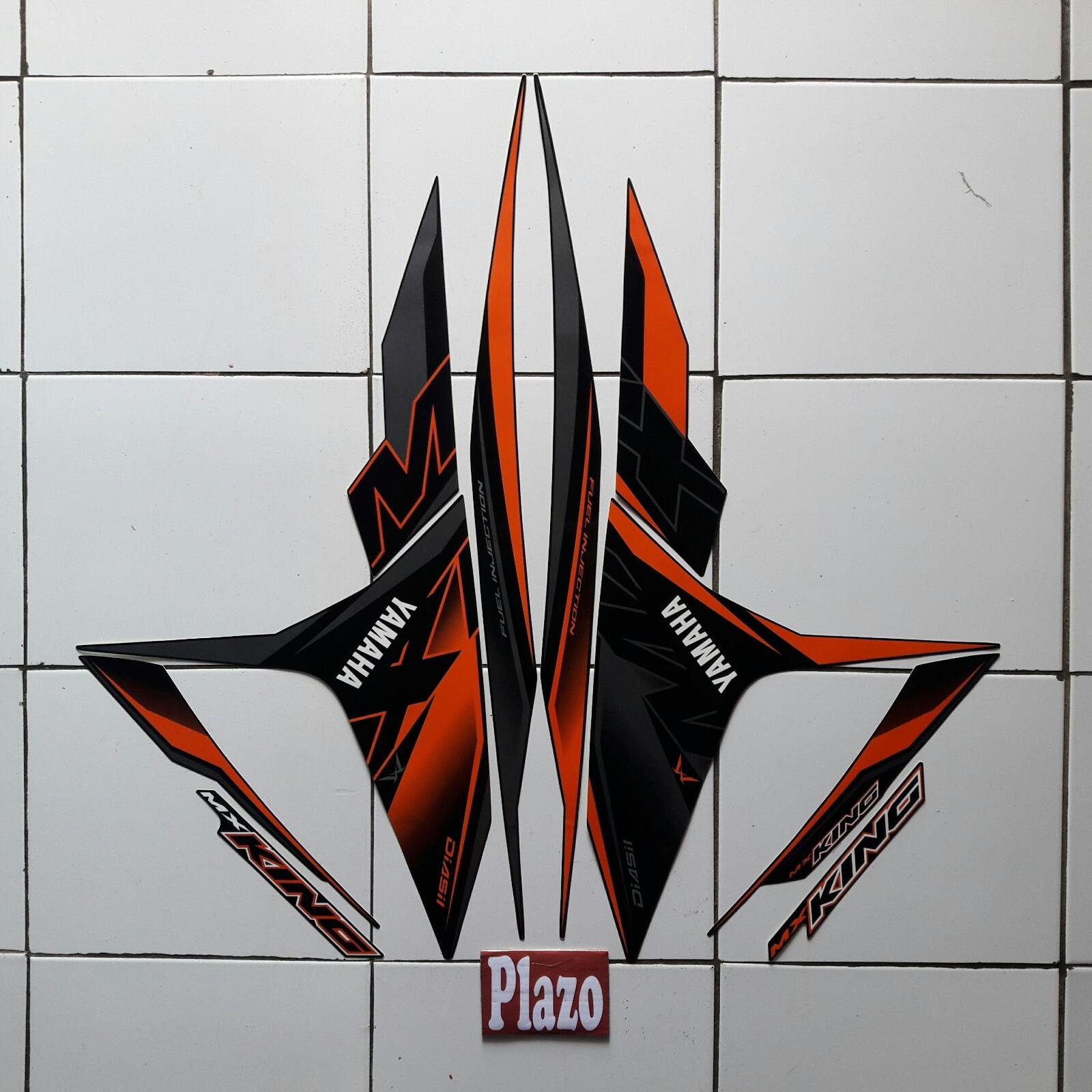 sticker striping motor yamaha jupiter mx king 150 2019 hitam orange sticker striping motor yamaha jupiter mx king 150 2019 hitam orange