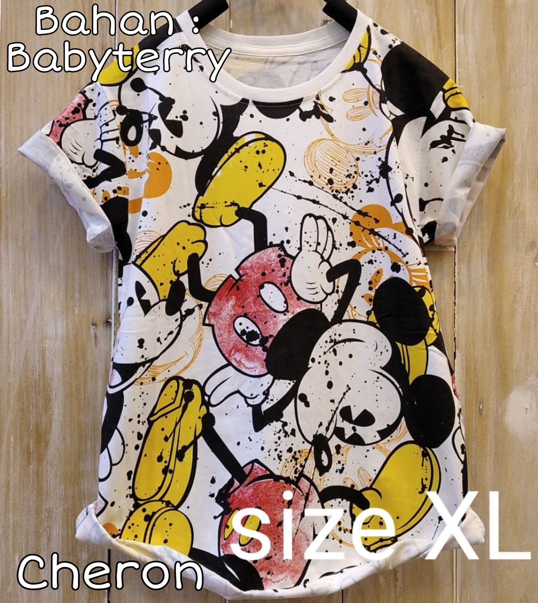 CHERON 19223 - Kaos Distro Wanita Fit XL Baju Atasan Oblong Cewek Kekinian Murah Lengan Pendek Tumblr Tee Casual T-shirt Kasual Bahan Babyterry Tshirt Pakaian Remaja Dewasa Abg Untuk Santai Jalan-jalan Model Korea Terbaru T Shirt Warna Hitam Putih CHERON 19223 - Kaos Distro Wanita Fit XL Baju Atasan Oblong Cewek Kekinian Murah Lengan Pendek Tumblr Tee Casual T-shirt Kasual Bahan Babyterry Tshirt Pakaian Remaja Dewasa Abg Untuk Santai Jalan-jalan Model Korea Terbaru T Shirt Warna Hitam Putih