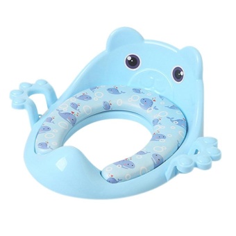 Portable Anak-anak Potty Ring Soft Cushion Kebersihan Toilet Seat Potties Kursi-Intl