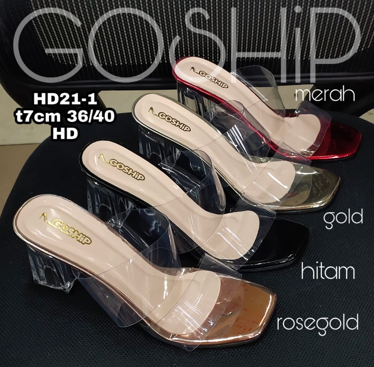 DUNIA Heels Hak Tahu Kaca US84 New Arival DUNIA Heels Hak Tahu Kaca US84 New Arival