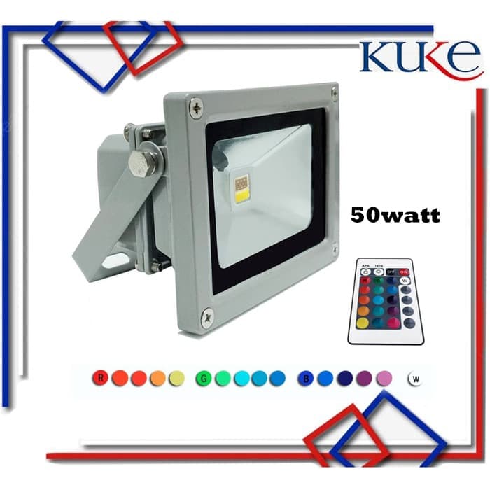 KUKE Lampu Sorot Led RGB 50W / Lampu Panggung Warna Warni + Remote KUKE Lampu Sorot Led RGB 50W / Lampu Panggung Warna Warni + Remote