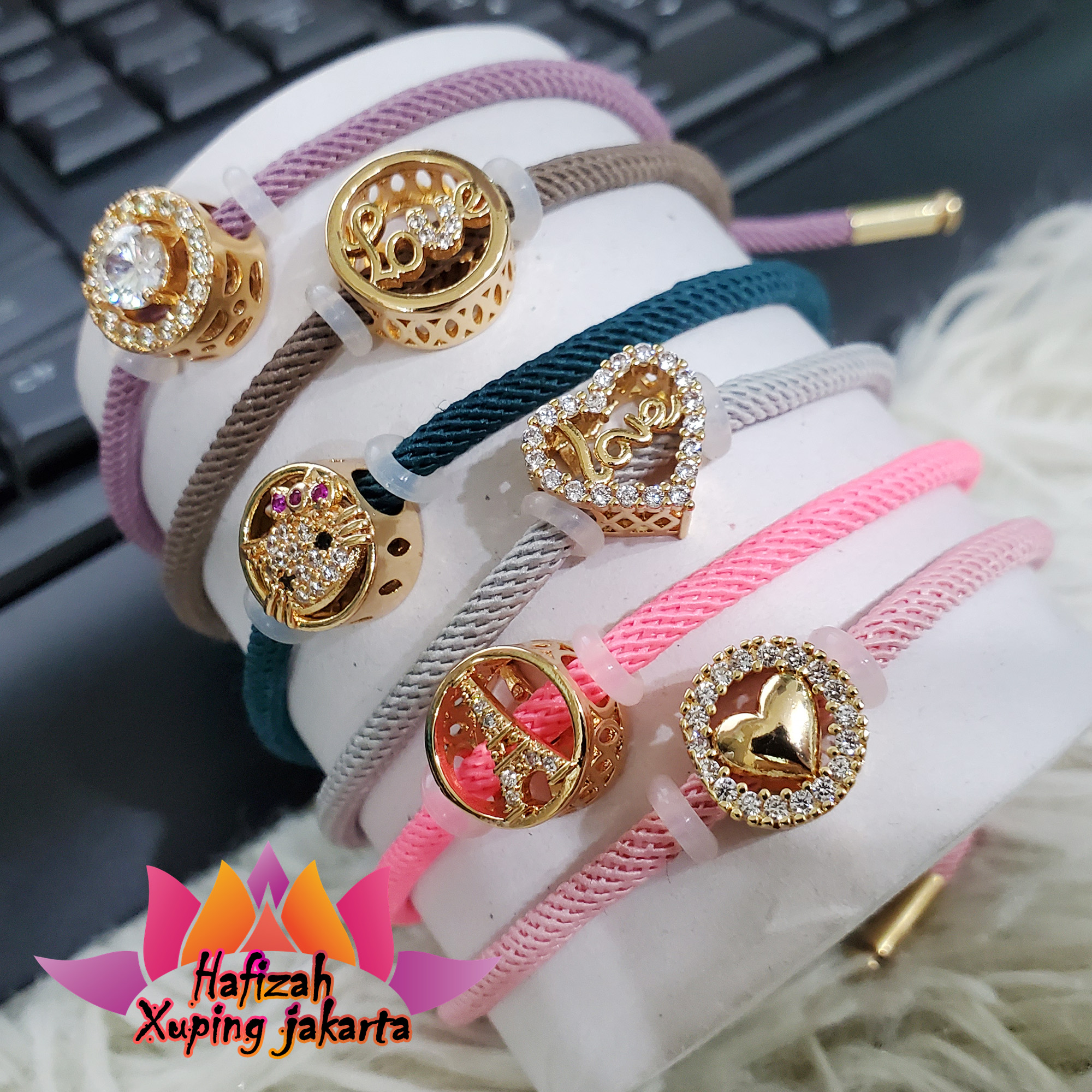 Gelang Tali Pandora 24K Motif Lucu Bisa Cod Perhiasan Cowok Cewek Guys Gelang Tali Pandora 24K Motif Lucu Bisa Cod Perhiasan Cowok Cewek Guys