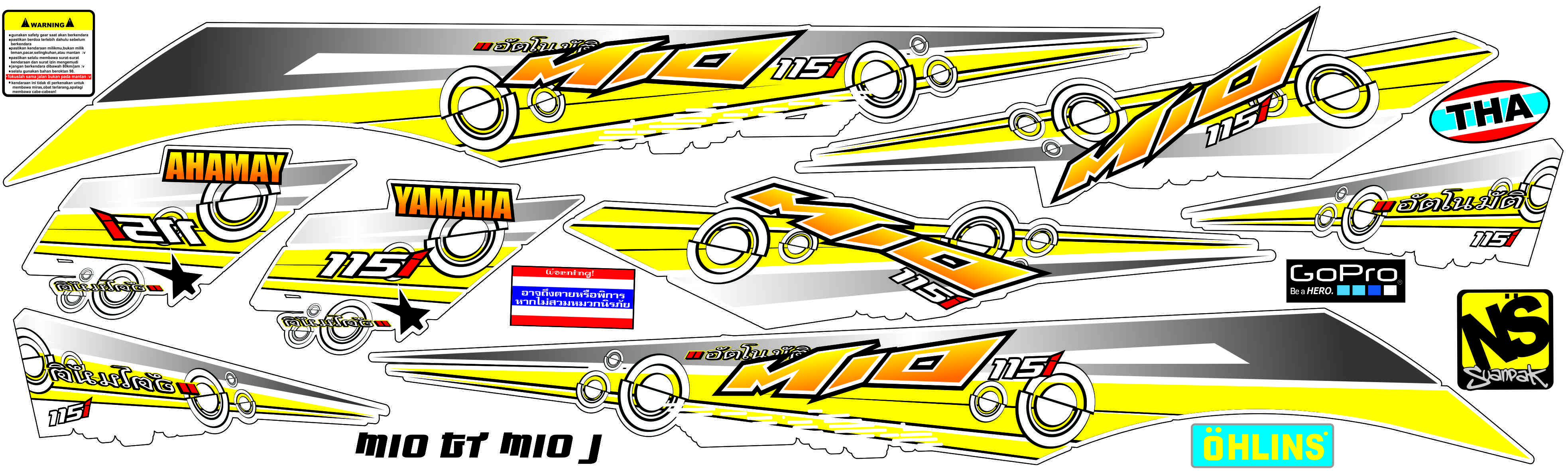 STRIPING MIO J DAN MIO GT STICKER TRASPARAN UV DISEN F5 STRIPING MIO J DAN MIO GT STICKER TRASPARAN UV DISEN F5