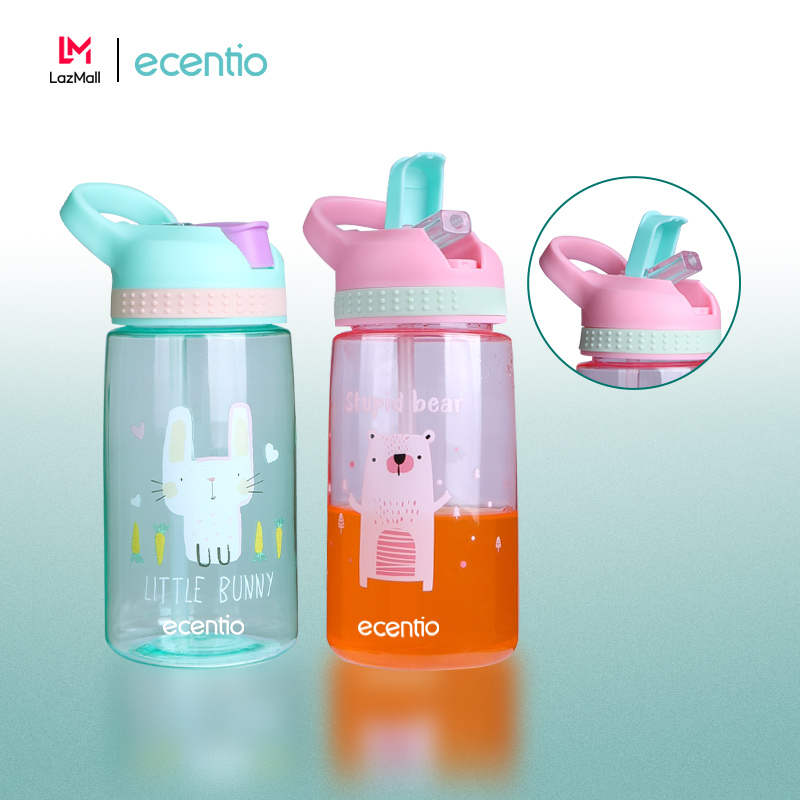 Ecentio Botol Minum Anak Portable Berbahan Plastik 450ml BPA Free Ecentio Botol Minum Anak Portable Berbahan Plastik 450ml BPA Free