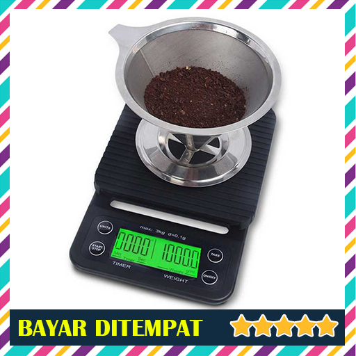 Timbangan Dapur 3kg 0.1g dengan Timer - Timbangan Digital Kopi - Timbangan Emas Jewelry Scale Timbangn Kue Murah - Timbangan Digital Universal Dapur Timbangan Dapur 3kg 0.1g dengan Timer - Timbangan Digital Kopi - Timbangan Emas Jewelry Scale Timbangn Kue Murah - Timbangan Digital Universal Dapur