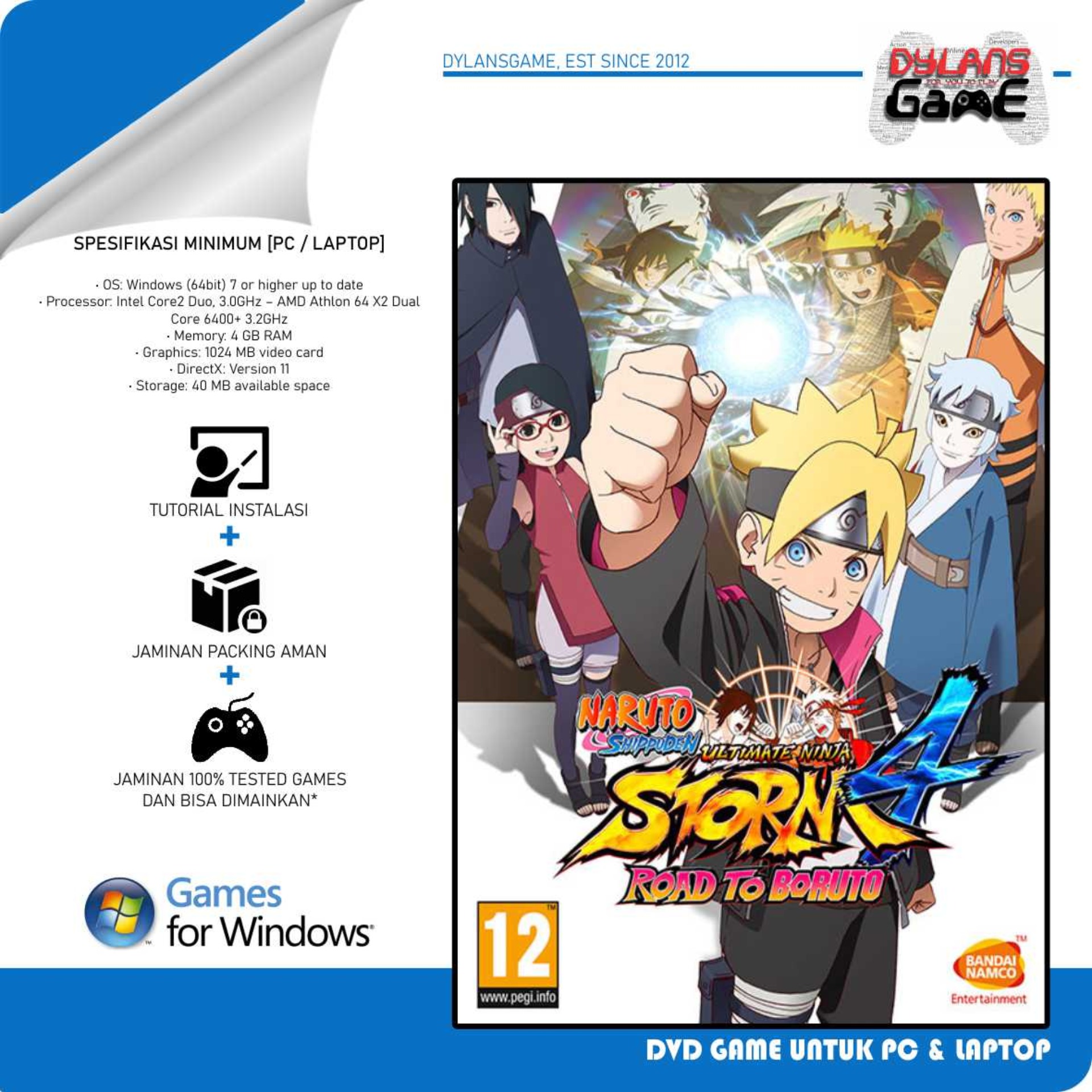 NARUTO SHIPPUDEN ULTIMATE NINJA STORM 4 ROAD TO BORUTO PC GAME DVD GAME PC LAPTOP NARUTO SHIPPUDEN ULTIMATE NINJA STORM 4 ROAD TO BORUTO PC GAME DVD GAME PC LAPTOP