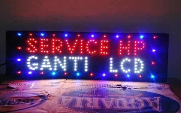 tulisan lampu led / led sign service hp ganti lcd new tulisan lampu led / led sign service hp ganti lcd new