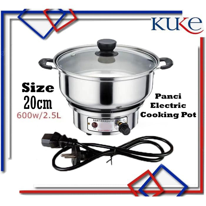 KUKE KLS-520 Panci Listrik/Electric Cooking Pot Mini Multifungsi 20cm KUKE KLS-520 Panci Listrik/Electric Cooking Pot Mini Multifungsi 20cm