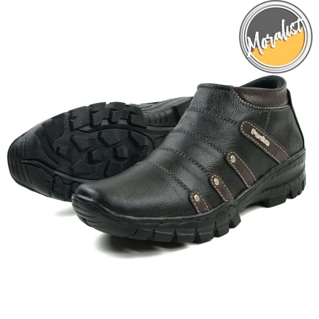 Sepatu Boot Pria Boots Touring Casual Model Zipper Kulit Asli Original Best Quality M.BKS07 Sepatu Boot Pria Boots Touring Casual Model Zipper Kulit Asli Original Best Quality M.BKS07