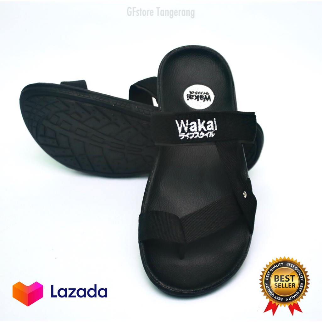 Sandal Pria Terbaru 2020 Original / Sandal Wakai Jepit Tali Gunung Wiro Pria Import Full Black 39 - 43 | Kasual dan Outdor Sandal Pria Terbaru 2020 Original / Sandal Wakai Jepit Tali Gunung Wiro Pria Import Full Black 39 - 43 | Kasual dan Outdor