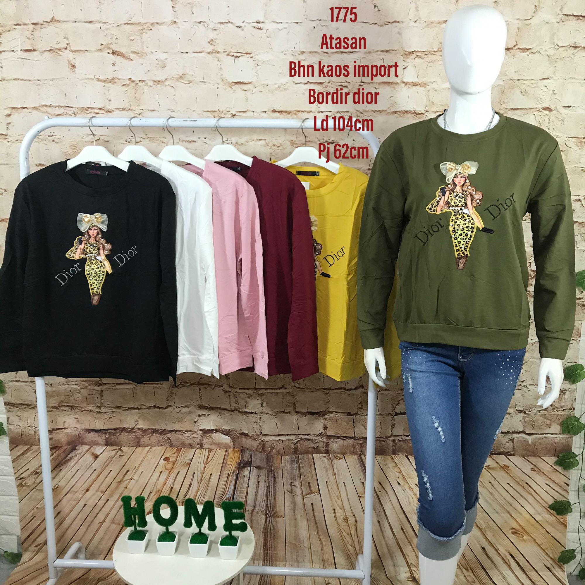Acc1775 atasan import bordir di0r Acc1775 atasan import bordir di0r