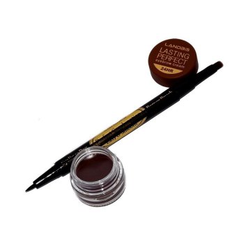 Landbis Eyebrow Gel 3 in 1 + Eyeliner + Brush - Natural Brown