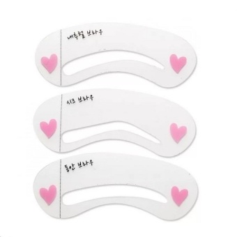 Lucky - Cetakan Alis Mini Brow Class - Eyebrow Stencil - Isi 3 Pcs