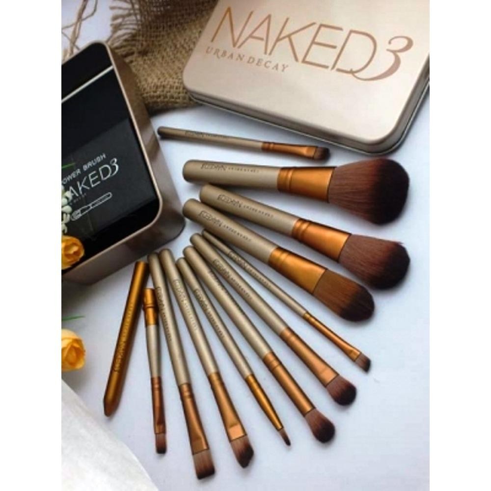 Kuas Make Up N3 Set isi 12Pcs - Makeup Brush Naked Kuas Make Up N3 Set isi 12Pcs - Makeup Brush Naked