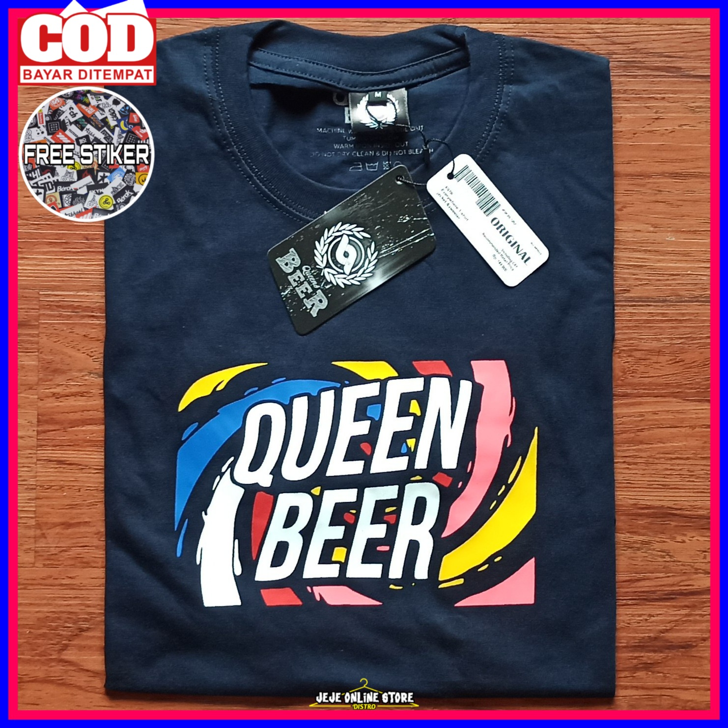 Kaos Distro Queen Beer QueenBeer Skate 002 FREE STIKER Kaos Distro Queen Beer QueenBeer Skate 002 FREE STIKER