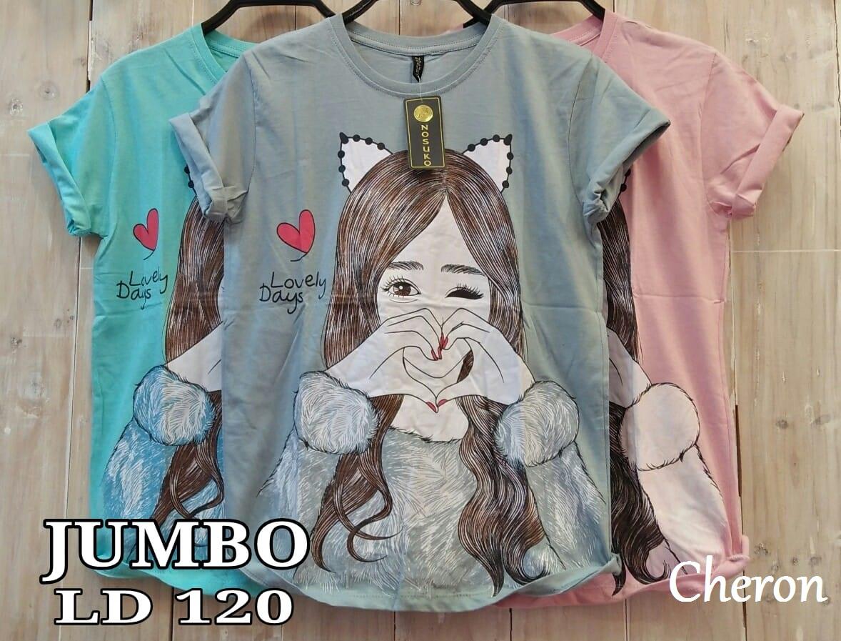 CHERON 17449 - Kaos Oblong Wanita JUMBO Fit 3XL Baju Distro Cewek Atasan Kekinian Murah Lengan Pendek Tumblr Tee Bigsize Casual T-shirt Big Size Cotton Combed Tshirt Pakaian Remaja Dewasa Abg Bisa untuk Olahraga Sport Santai Warna Khusus Biru Abu Pink CHERON 17449 - Kaos Oblong Wanita JUMBO Fit 3XL Baju Distro Cewek Atasan Kekinian Murah Lengan Pendek Tumblr Tee Bigsize Casual T-shirt Big Size Cotton Combed Tshirt Pakaian Remaja Dewasa Abg Bisa untuk Olahraga Sport Santai Warna Khusus Biru Abu Pink