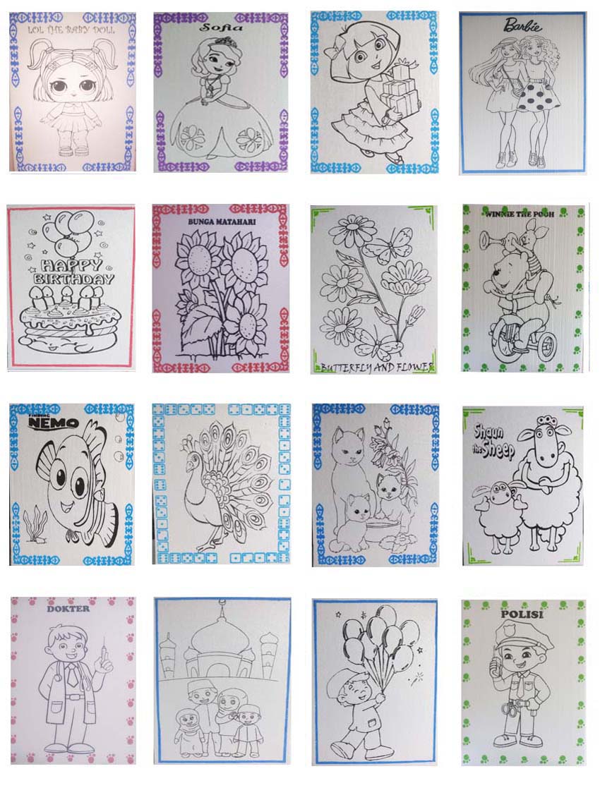 sterofoam lukis karakter anak perempuan isi 10 pcs sterofoam lukis karakter anak perempuan isi 10 pcs
