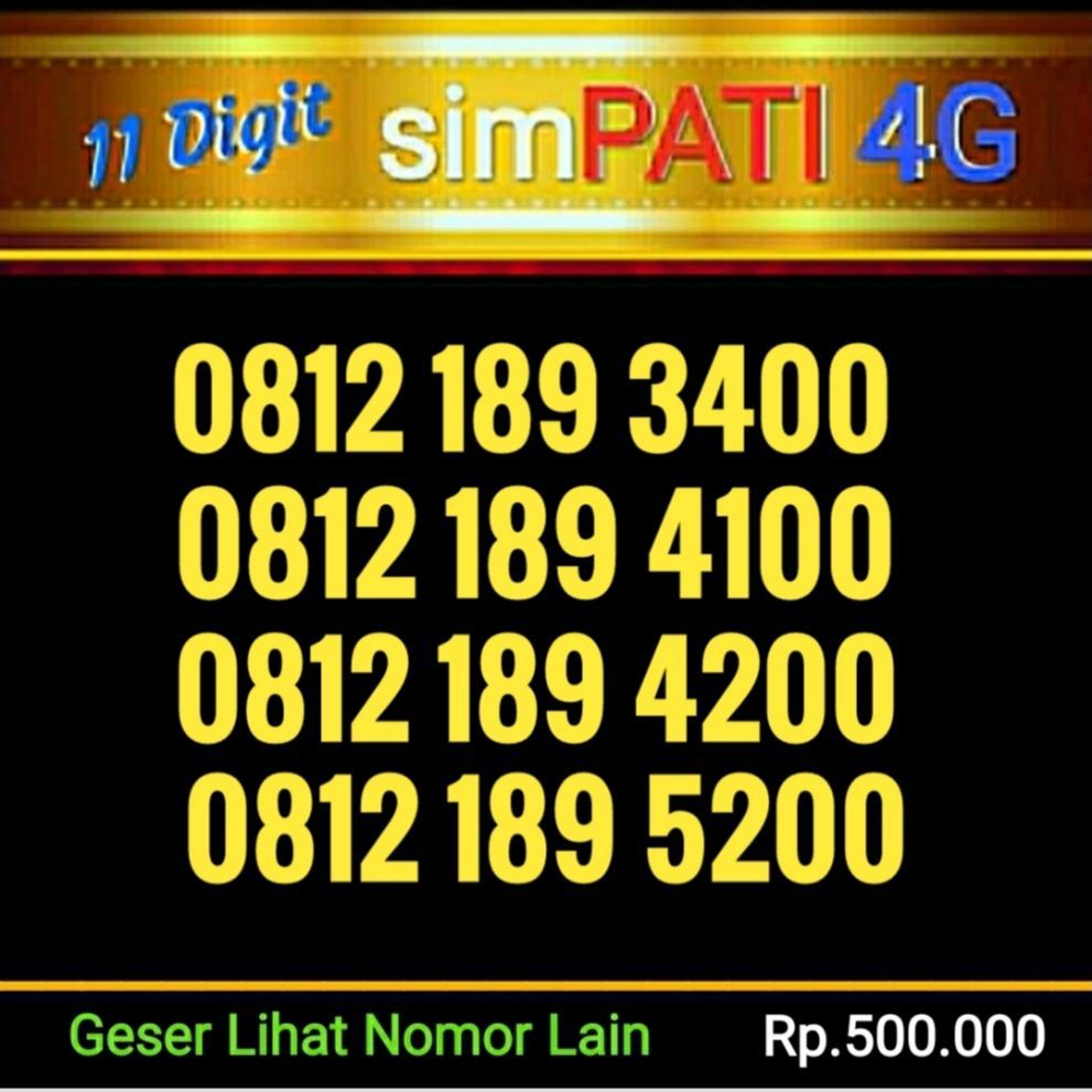 Nomor Cantik 11 DIGIT simPATI 4G Nomor Cantik 11 DIGIT simPATI 4G