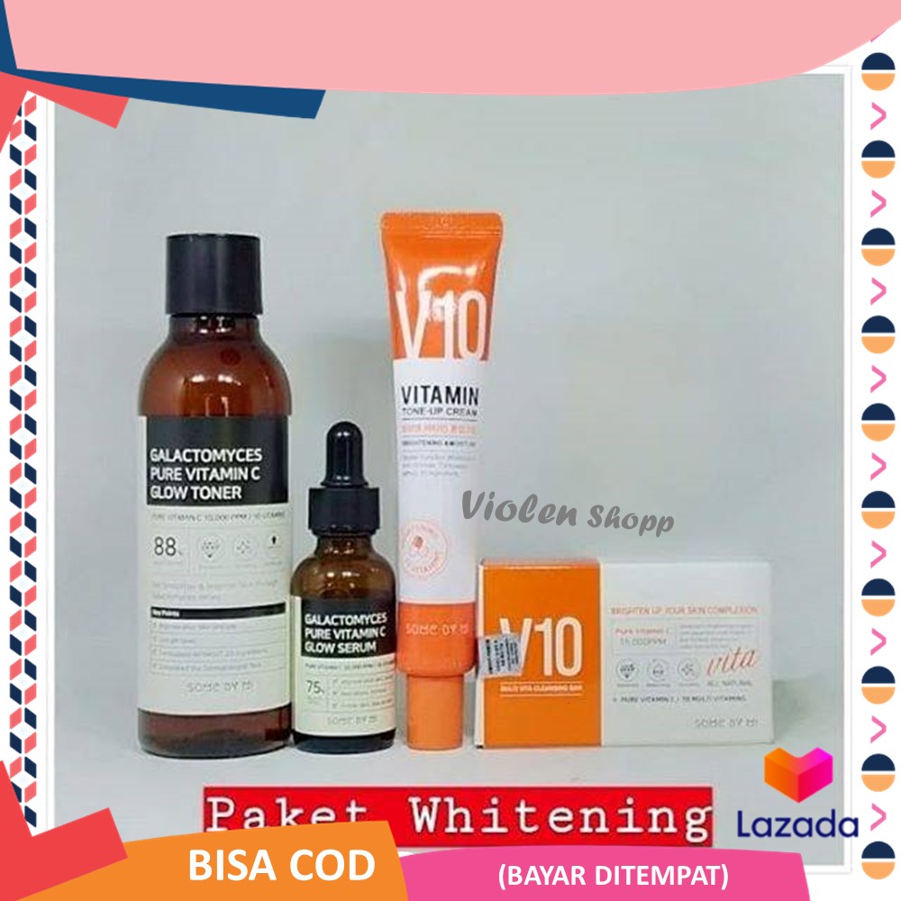 Paket Kecantikan Share in Some By Mi Galactomyces Pure Vitamin C glow serum toner Somebymi V10 vitamin C tone up cream sabun / cleansing bar untuk wajah glowing flek hitam mata panda pemutih wajah plembab wajah anti aging original skincare korea Paket Kecantikan Share in Some By Mi Galactomyces Pure Vitamin C glow serum toner Somebymi V10 vitamin C tone up cream sabun / cleansing bar untuk wajah glowing flek hitam mata panda pemutih wajah plembab wajah anti aging original skincare korea