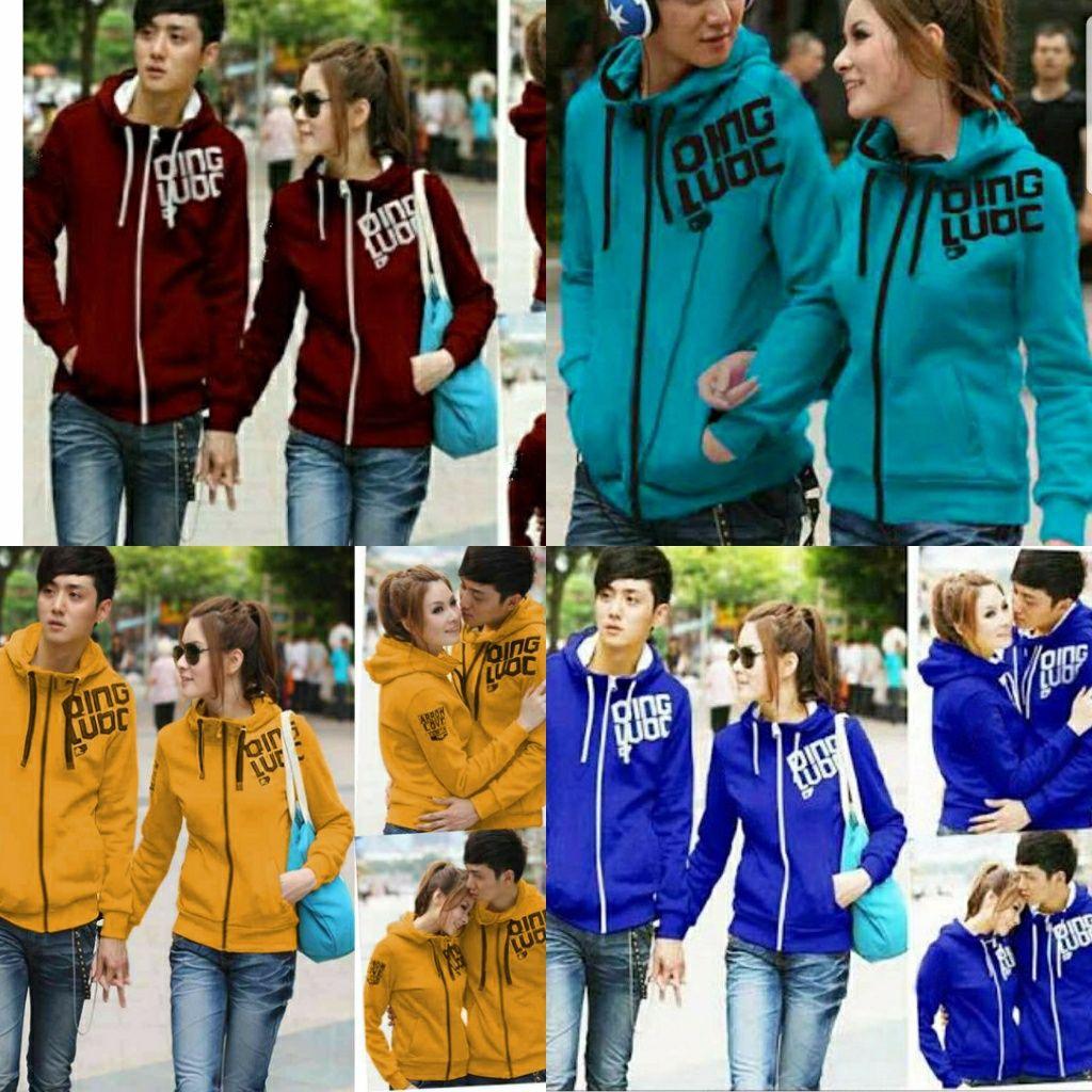 bisa cod-couple jaket qingin 4 warna bisa cod-couple jaket qingin 4 warna