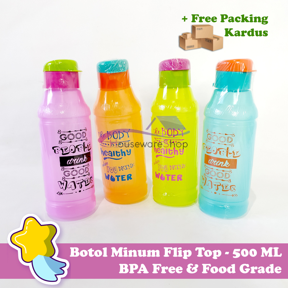 Botol Minum Flip Top Anak Souvenir Ulang Tahun Murah - 500 ML Botol Minum Flip Top Anak Souvenir Ulang Tahun Murah - 500 ML