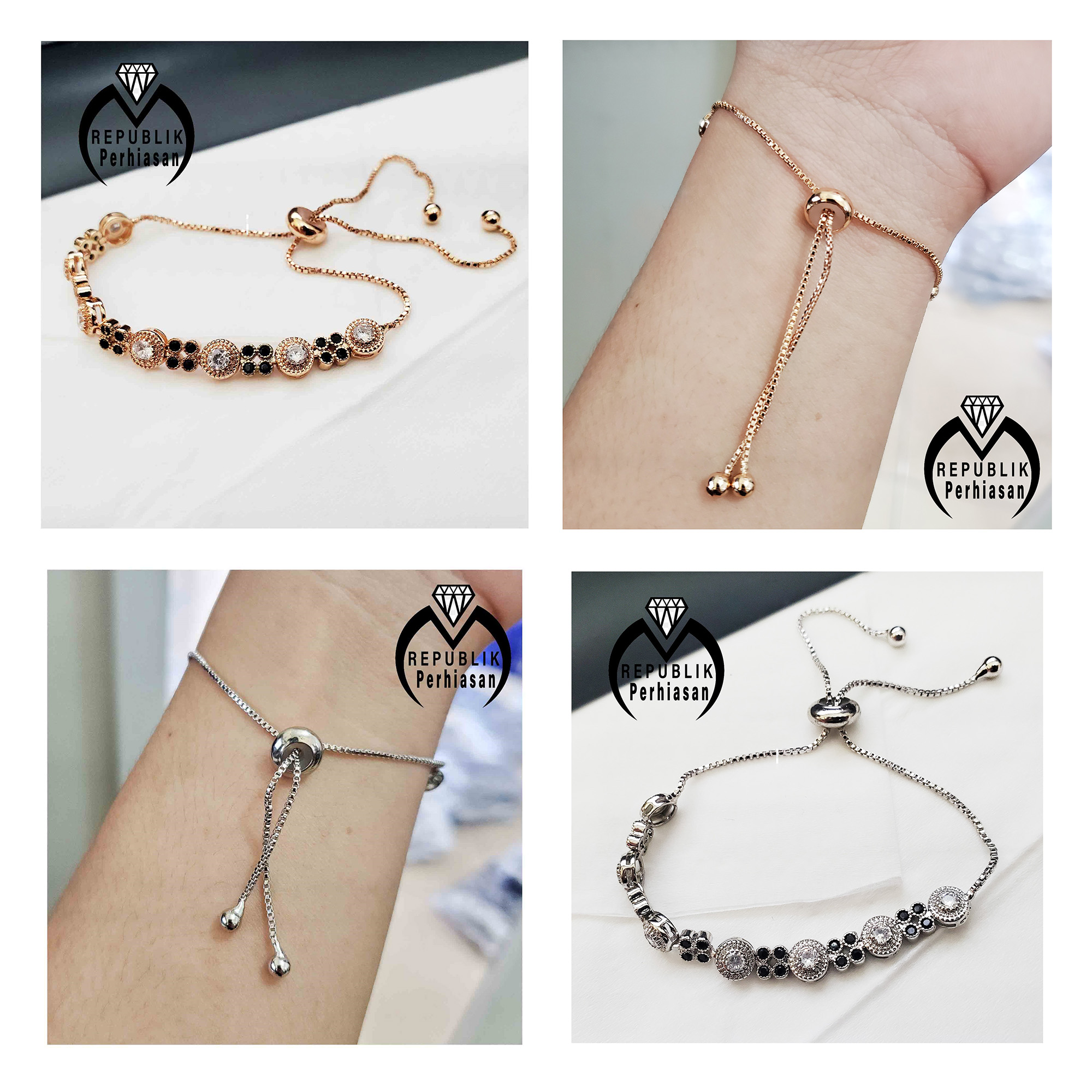 Gelang Serut Xuping Permata Cantik Perhiasan Wanita Gelang Serut Xuping Permata Cantik Perhiasan Wanita