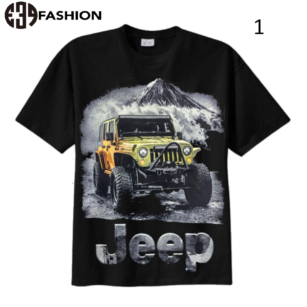 E39 - Kaos Distro/T-Shirt Khusus Hitam Motif Jeep E39 - Kaos Distro/T-Shirt Khusus Hitam Motif Jeep