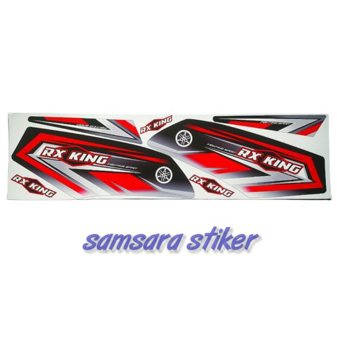 stiker striping motor rx king variasi 3 merah stiker striping motor rx king variasi 3 merah
