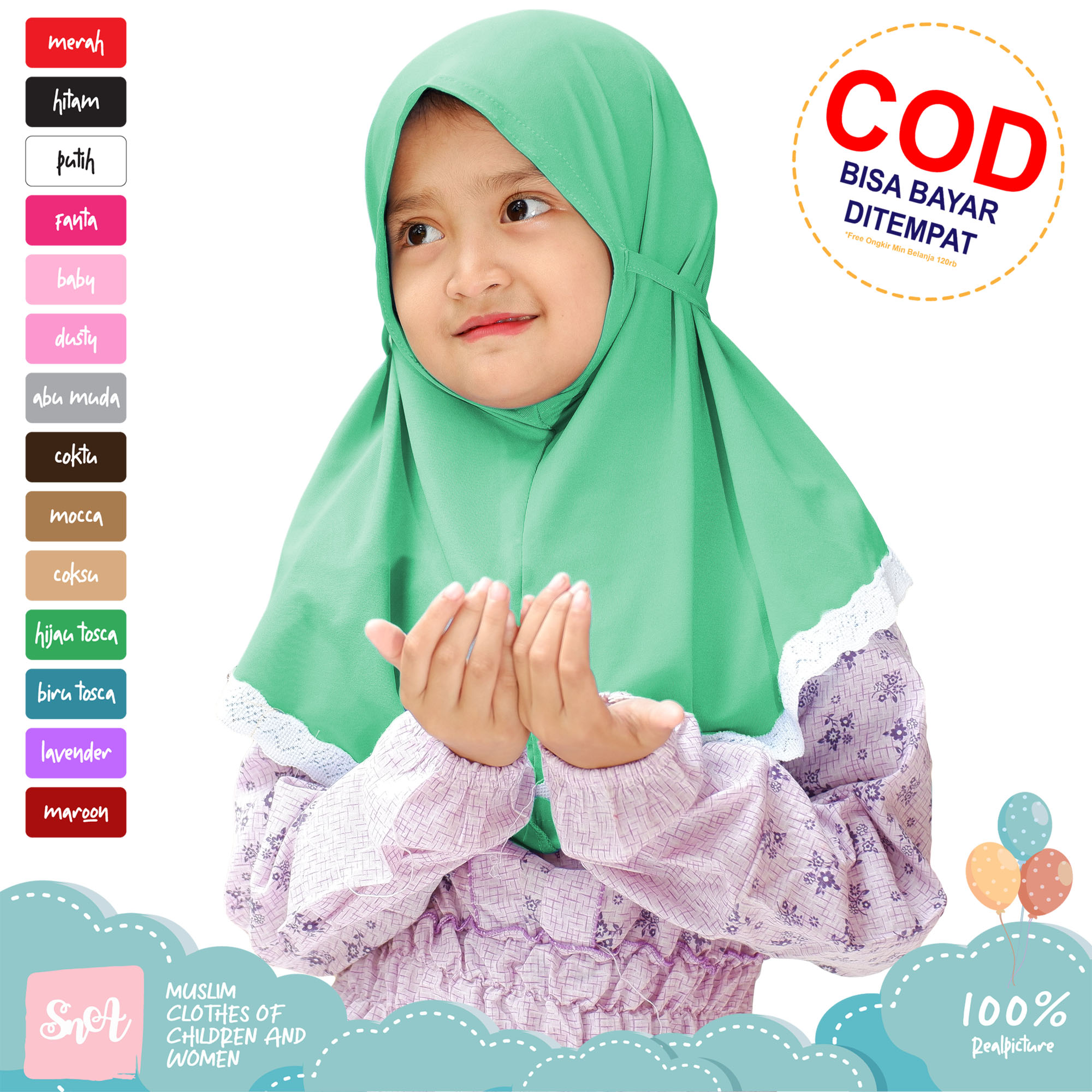 SNA Konveksi Kerudung Anak Bergo Amira Renda Tali Instan / Hijab Bergo Anak dan Jilbab Bergo Anak Maryam (KA-AMR) SNA Konveksi Kerudung Anak Bergo Amira Renda Tali Instan / Hijab Bergo Anak dan Jilbab Bergo Anak Maryam (KA-AMR)