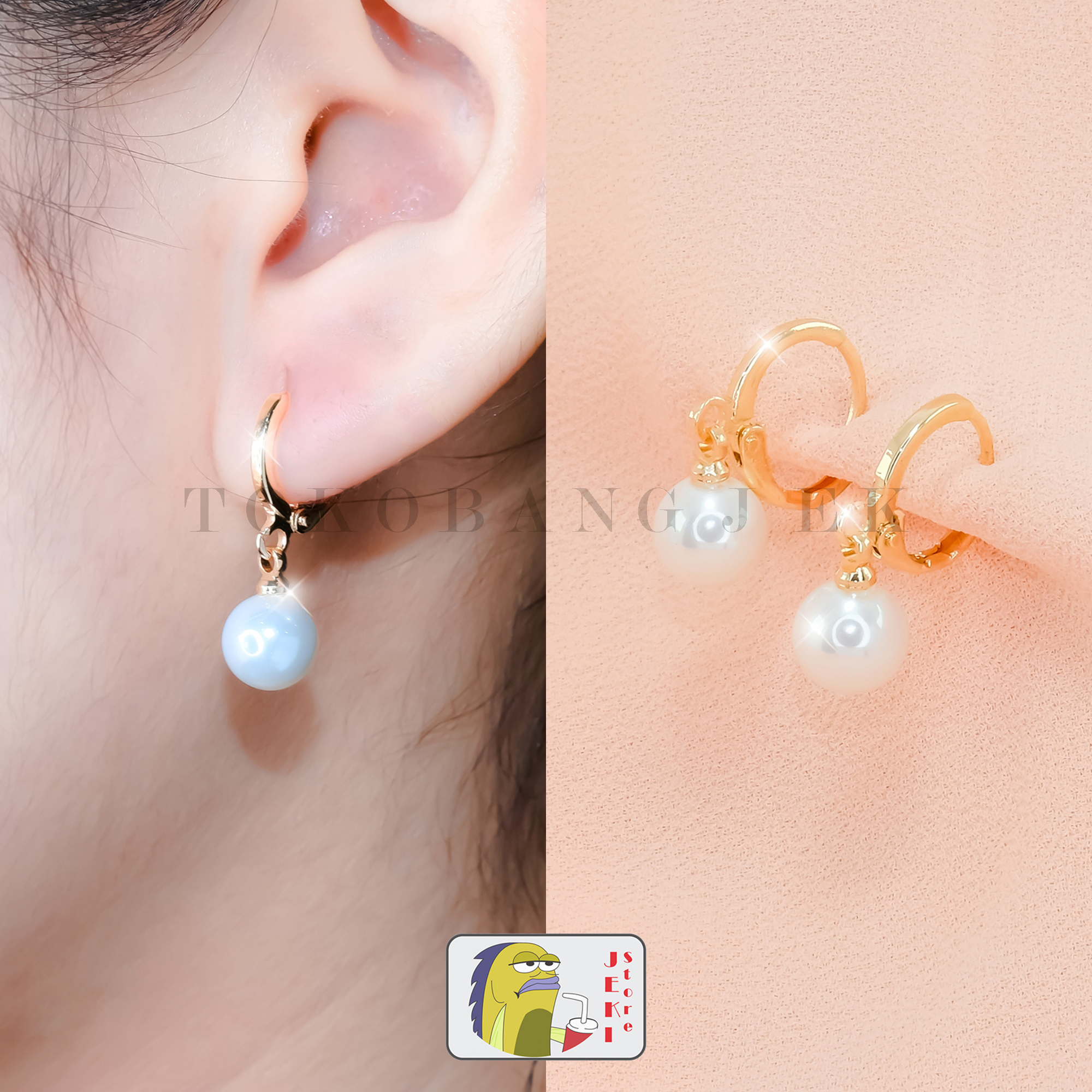 Xuping Anting Mutiara Cantik Gold 18K Xuping Anting Mutiara Cantik Gold 18K