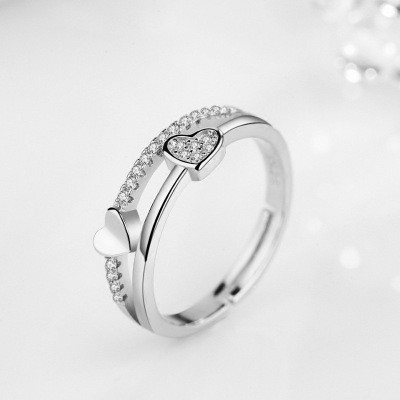 Cincin Xuping Fashion Wanita Motif Permata Love Perhiasan Wanita Korea JBK43 Cincin Xuping Fashion Wanita Motif Permata Love Perhiasan Wanita Korea JBK43