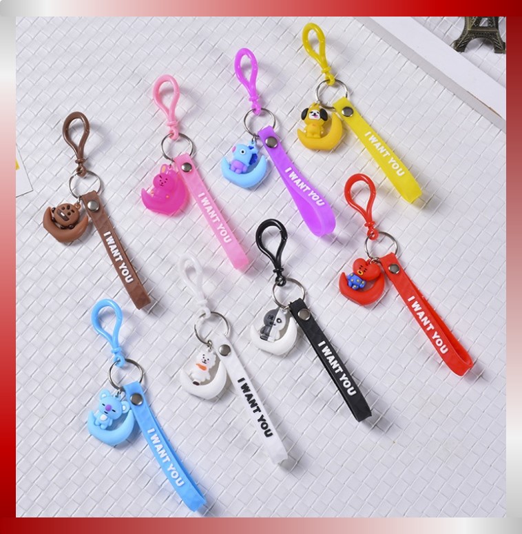 Indo - Keychain Gantungan Kunci Bulan Boneka KPOP/ Gantungan Kunci Karakter KPOP / Aksesoris Tas Indo - Keychain Gantungan Kunci Bulan Boneka KPOP/ Gantungan Kunci Karakter KPOP / Aksesoris Tas