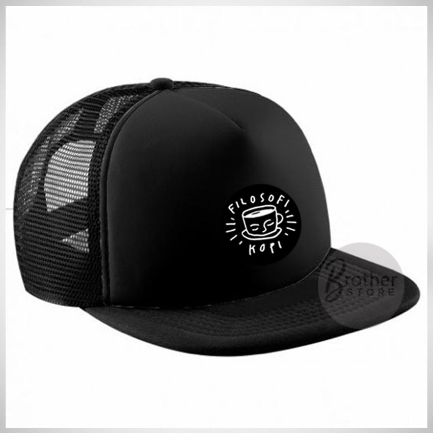 Copaz Shop Topi Snabback Jaring Filosofi Kopi Circel White Premium Copaz Shop Topi Snabback Jaring Filosofi Kopi Circel White Premium