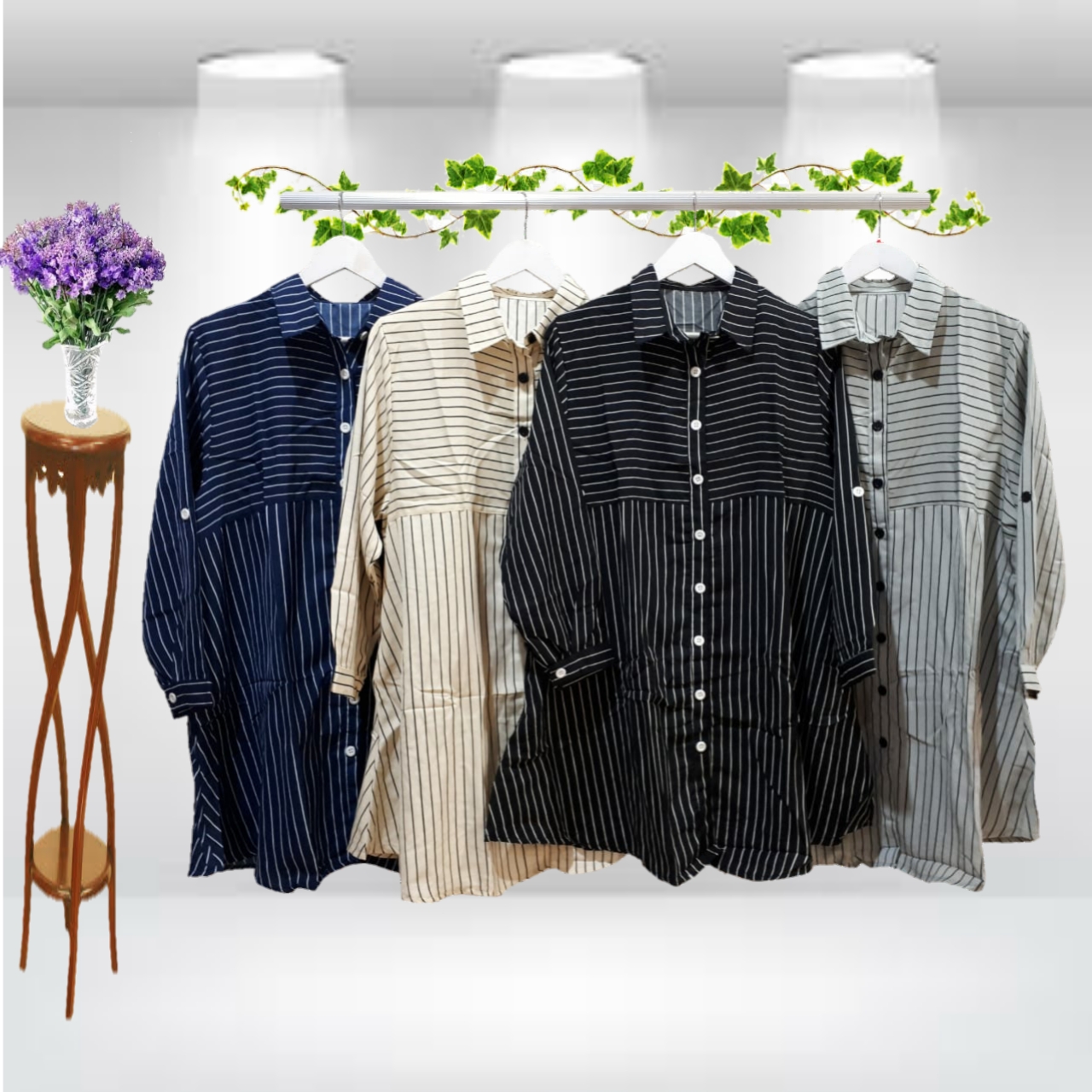 TUNIK SUPER JUMBO CORAK SALUR DENGAN LD 125 CM TUNIK SUPER JUMBO CORAK SALUR DENGAN LD 125 CM