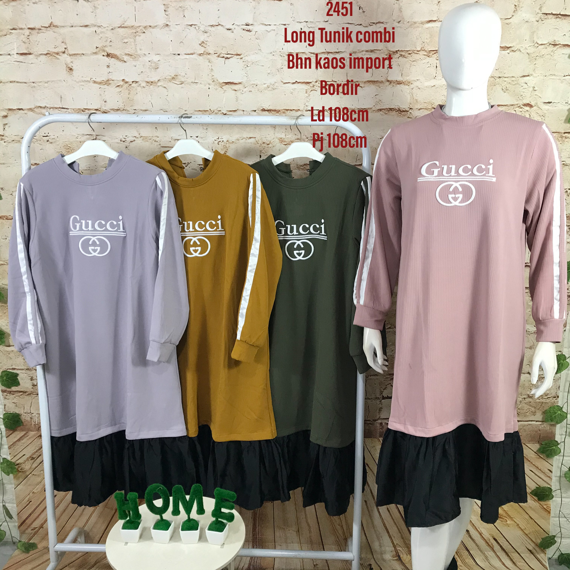 acc2451 long tunik bordir import acc2451 long tunik bordir import