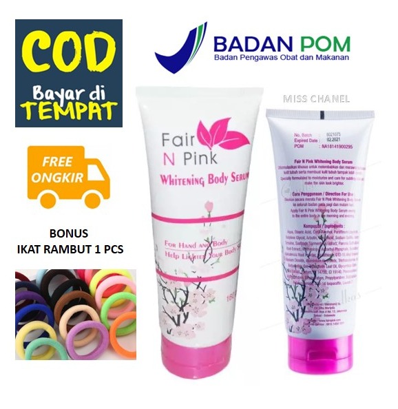 FAIR N PINK WHITENING BODY SERUM 160ML - BPOM - ORIGINAL - PROMO IKAT RAMBUT FAIR N PINK WHITENING BODY SERUM 160ML - BPOM - ORIGINAL - PROMO IKAT RAMBUT