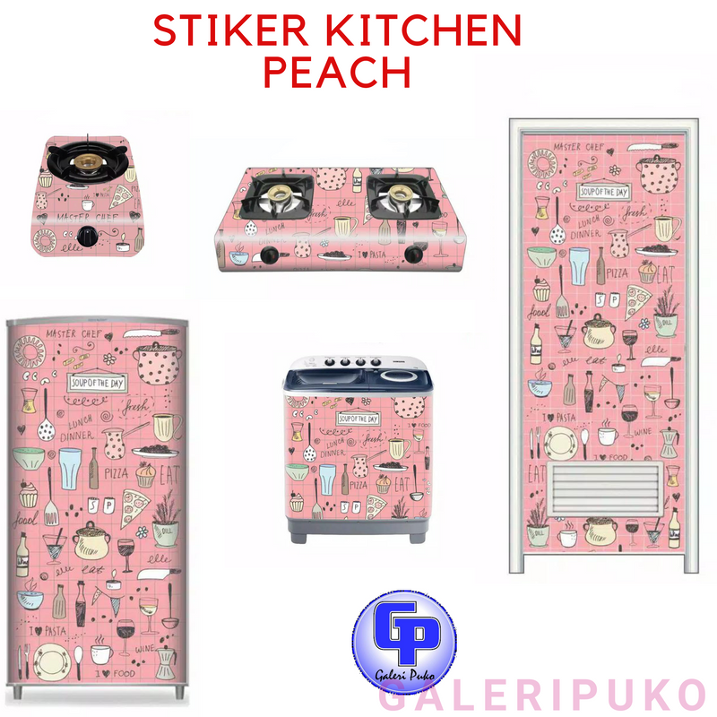 Stiker Kompor api / Mesincuci / Magiccom / Kulkas / Pintu Kamar Mandi / AC Motif / Saklar / HP Motif Kitchen Peach Stiker Kompor api / Mesincuci / Magiccom / Kulkas / Pintu Kamar Mandi / AC Motif / Saklar / HP Motif Kitchen Peach