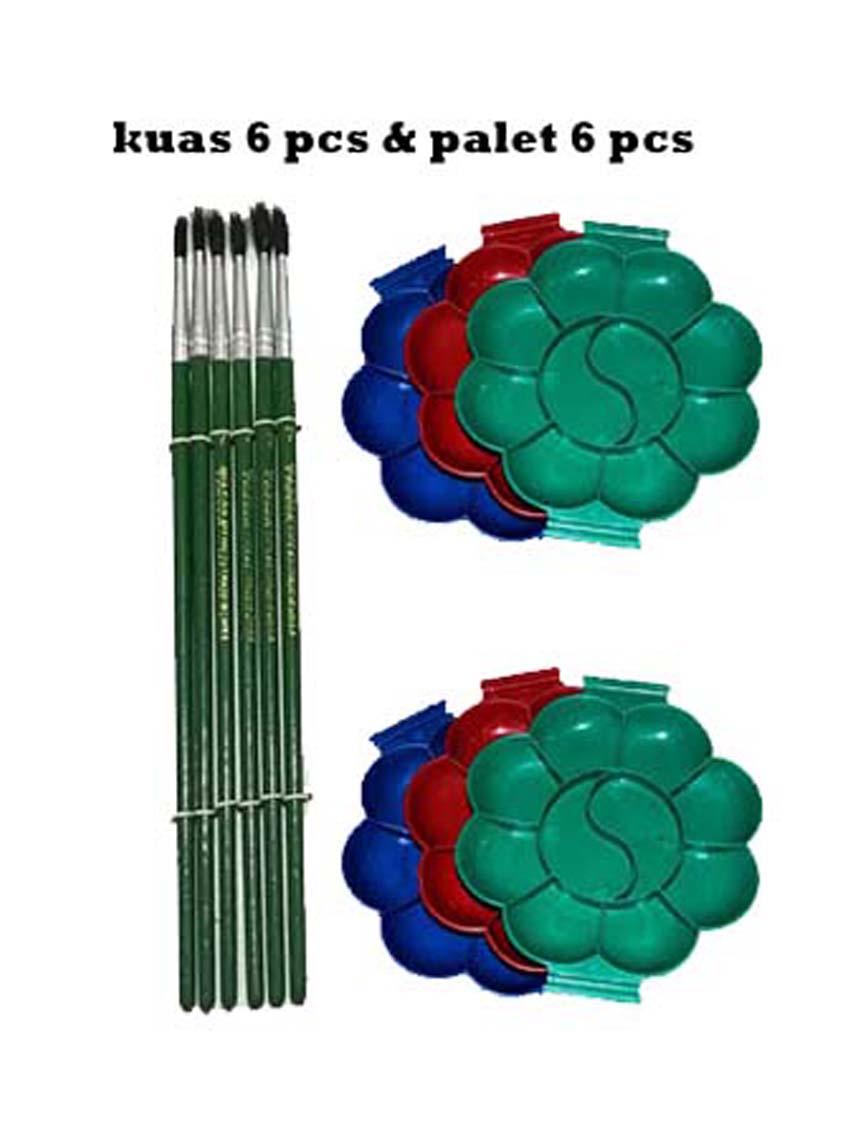 paket koas dan palet lukis paket koas dan palet lukis
