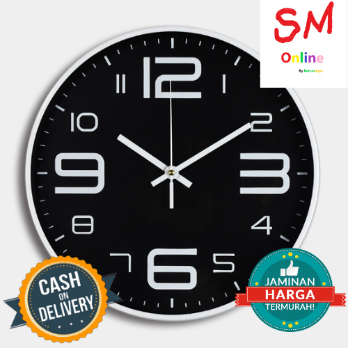 Jam Dinding Bulat Quartz Creative Design Modern Jam Dinding Bulat Quartz Creative Design Modern