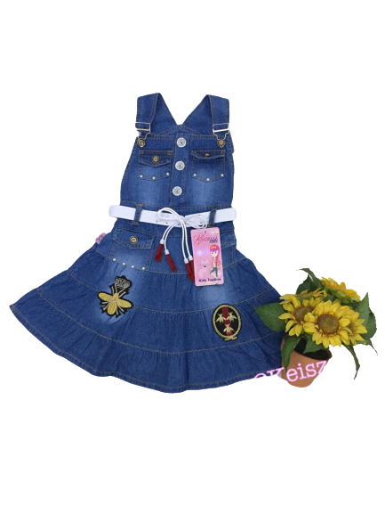Overall Rok Pendek Susun / Baju anak Perempuan Kasual Model Jumpsuit Terusan Dress Bahan Jeans Levis Warna Biru Polos Usia 1-8 Tahun Promo Termurah Terlaris Overall Rok Pendek Susun / Baju anak Perempuan Kasual Model Jumpsuit Terusan Dress Bahan Jeans Levis Warna Biru Polos Usia 1-8 Tahun Promo Termurah Terlaris
