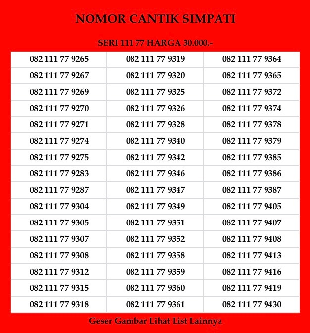 Nomor Cantik Simpati 4G LTE Kartu Perdana Telkomsel Nomor Cantik Simpati 4G LTE Kartu Perdana Telkomsel