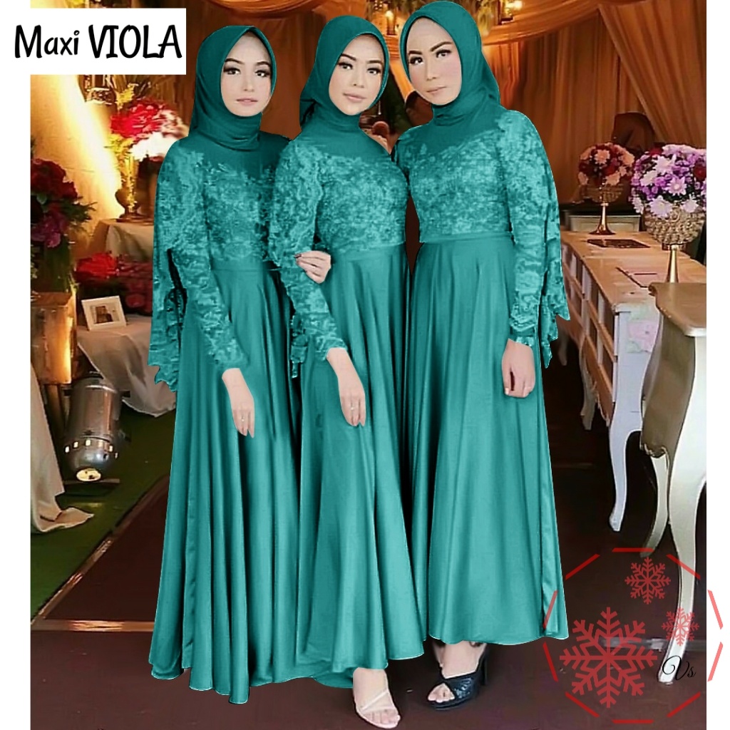 WNX - Maxi Viola Gamis Fashion Wanita Brukat / Cod / Bisa Bayar Ditempat / Gratis Ongkir WNX - Maxi Viola Gamis Fashion Wanita Brukat / Cod / Bisa Bayar Ditempat / Gratis Ongkir