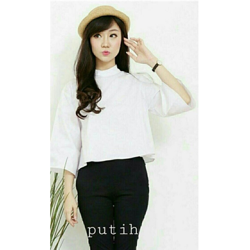 Toko Atasan Wanita Blouse Atasan Wanita / Tunik Lengan Pendek / Blouse Lengan Pendek / Blouse kasual Santai Sabrina Kasual Formal Santai Hem Kemeja Fashion Bangkok / Blus Korean Style / Blouse Wanita Modern / blus wanita terbaru (inega) NR - Putih Toko Atasan Wanita Blouse Atasan Wanita / Tunik Lengan Pendek / Blouse Lengan Pendek / Blouse kasual Santai Sabrina Kasual Formal Santai Hem Kemeja Fashion Bangkok / Blus Korean Style / Blouse Wanita Modern / blus wanita terbaru (inega) NR - Putih