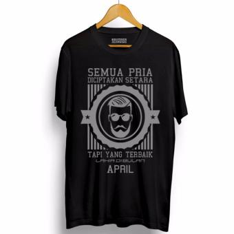 Do More Store Kaos Distro Pria Terbaik Lahir April Abu-abu - Premium