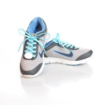 LALANG Luminous Shoelace Color Fluorescence Shine Your Shoes Blue (Intl)